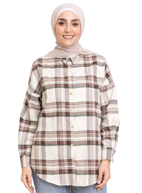Design 26 Checkered O - V Shirt - Khotwh